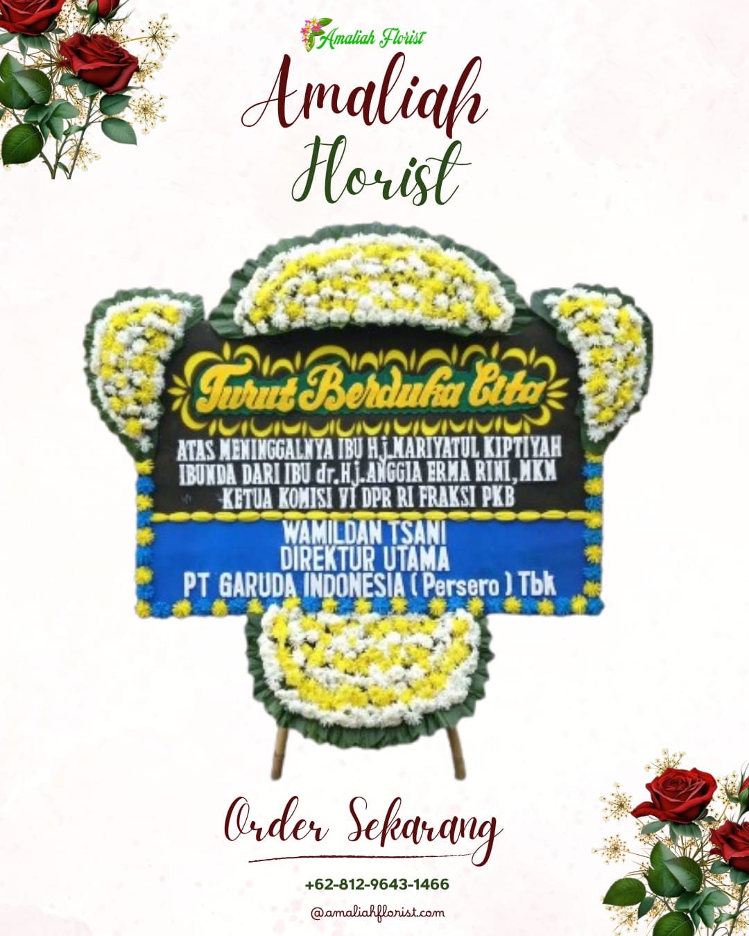 Papan Bunga Duka Dharmasraya